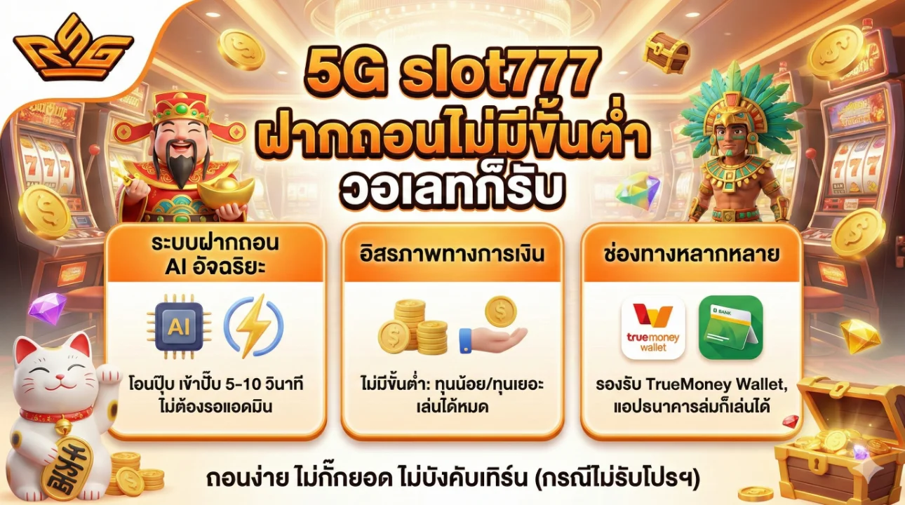 slot777 ฝากถอนไม่มีขั้นต่ำ