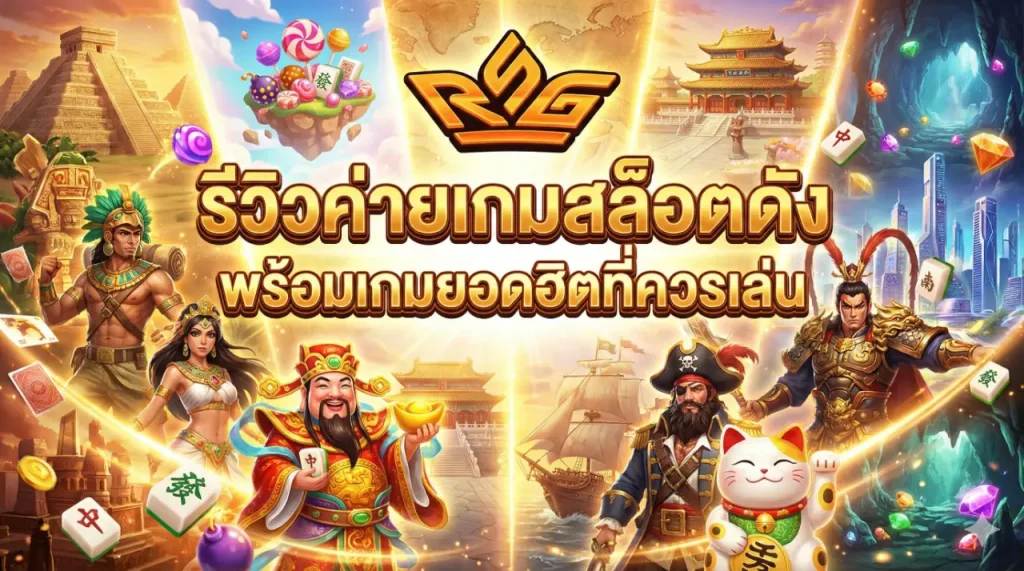 รีวิวค่ายเกมสล็อตดัง พร้อมเกมยอดฮิตที่ควรเล่น