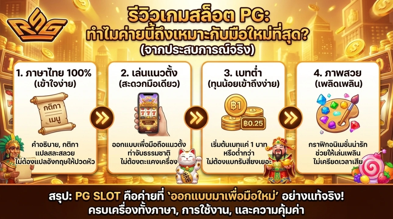 รีวิวเกมสล็อตPG