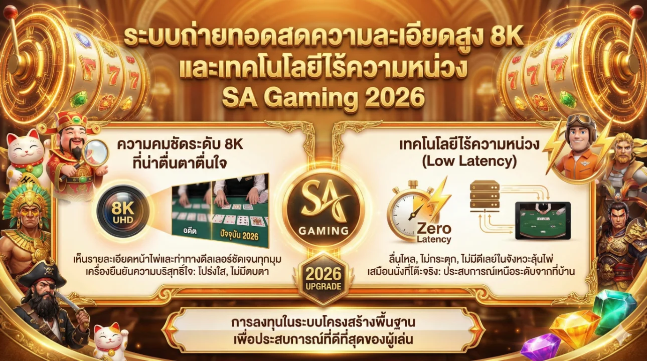 SA Gaming เว็บตรงไม่ผ่านเอเย่นต์ 2026