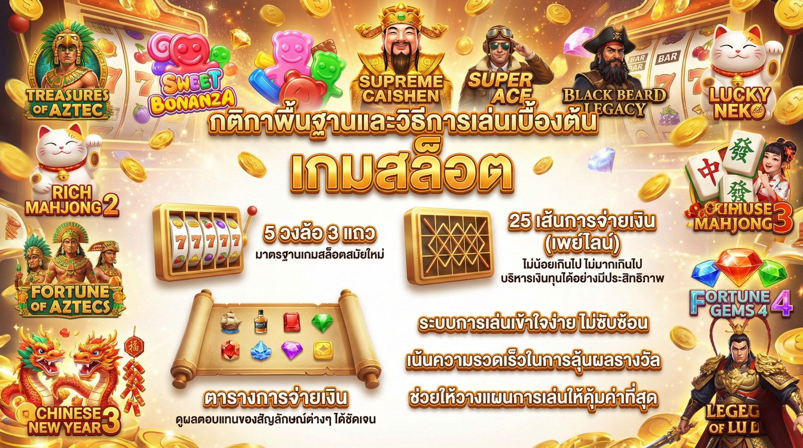 กติกาพื้นฐานและวิธีการเล่น mega fortune