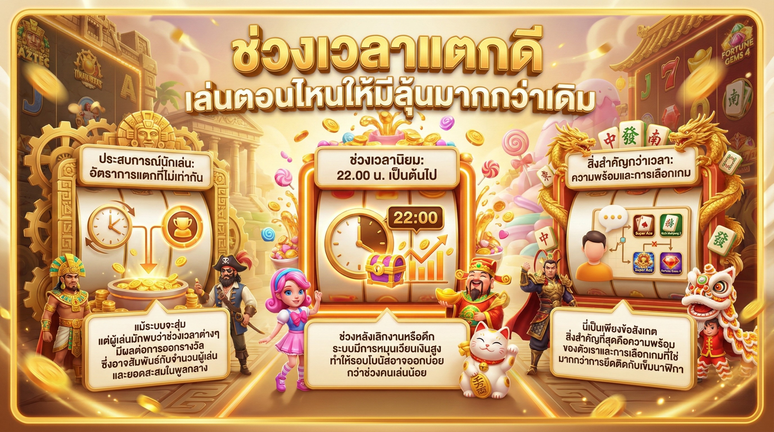 ช่วงเวลาแตกดีมีลุ้นมากกว่าเดิม