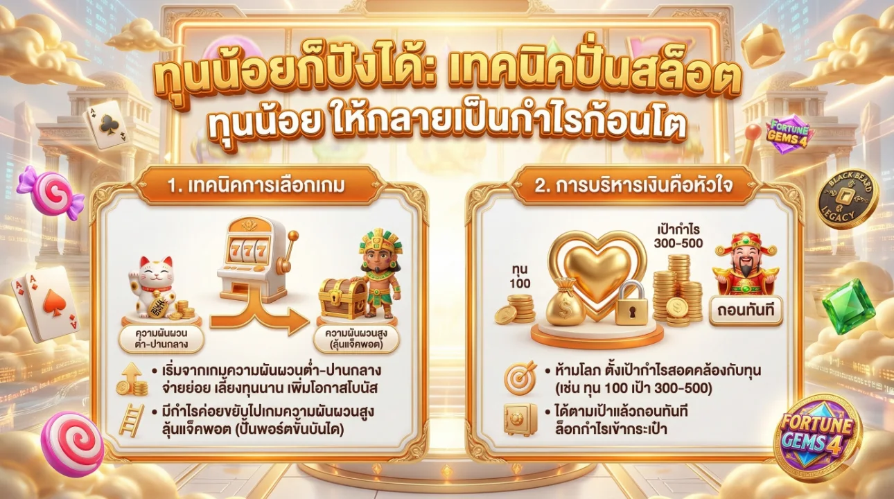 ปั่นสล็อต ทุนน้อย