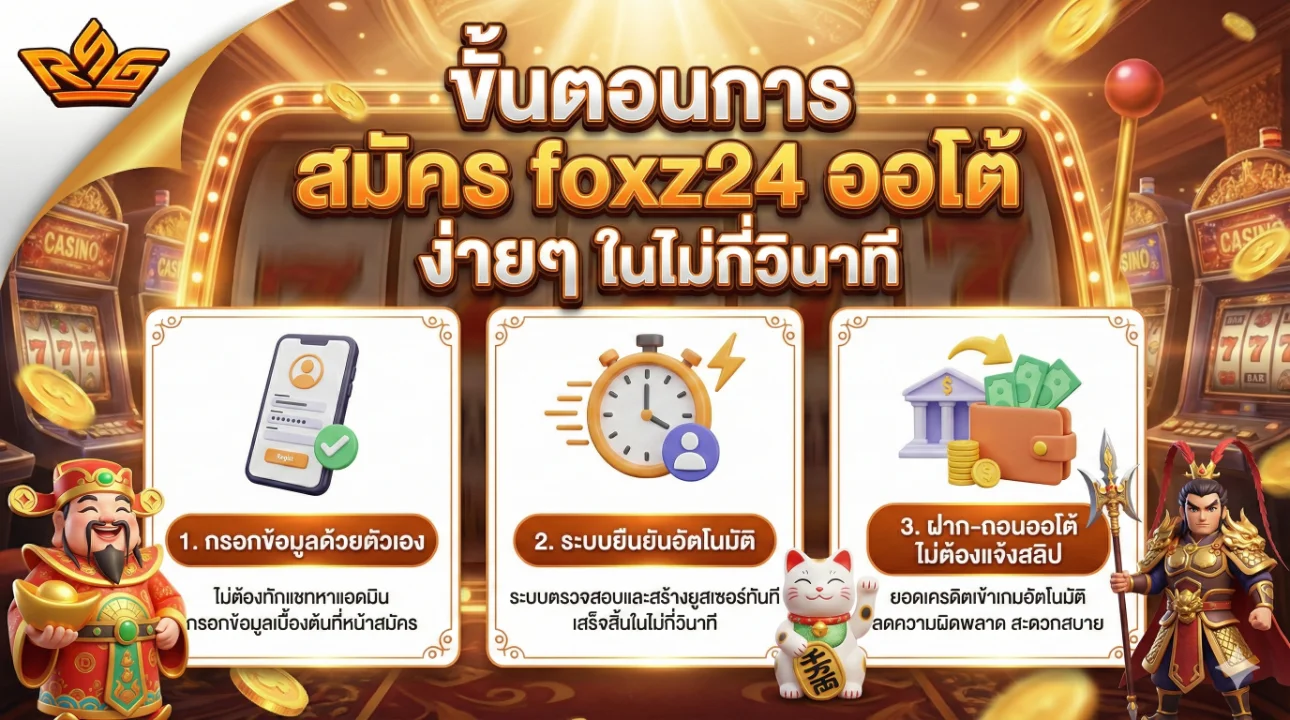 สมัคร foxz24 ออโต้