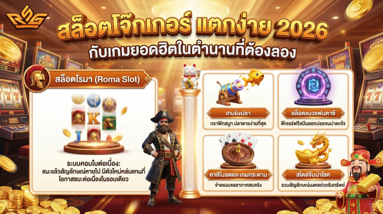 สล็อตโจ๊กเกอร์ แตกง่าย 2026