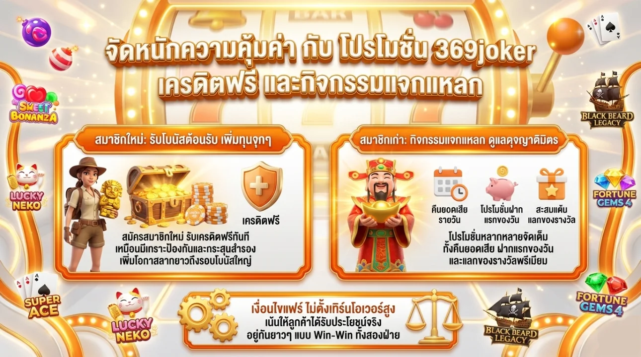 โปรโมชั่น 369joker เครดิตฟรี