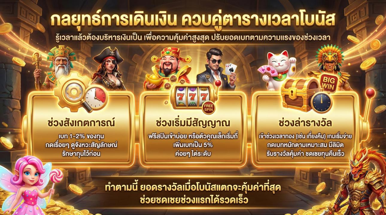 กลยุทธ์เดินเงินตามช่วงเวลาโบนัส