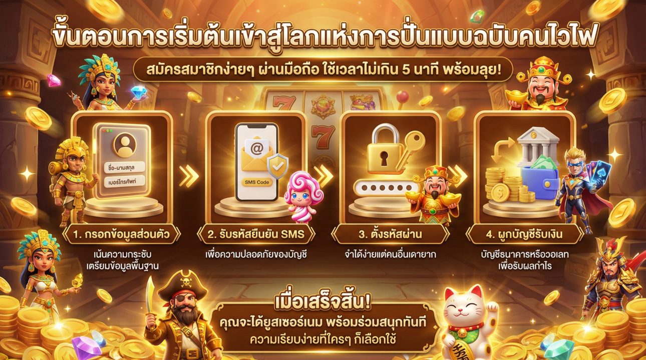 ขั้นตอนเริ่มต้นปั่นสล็อตฉบับมือใหม่