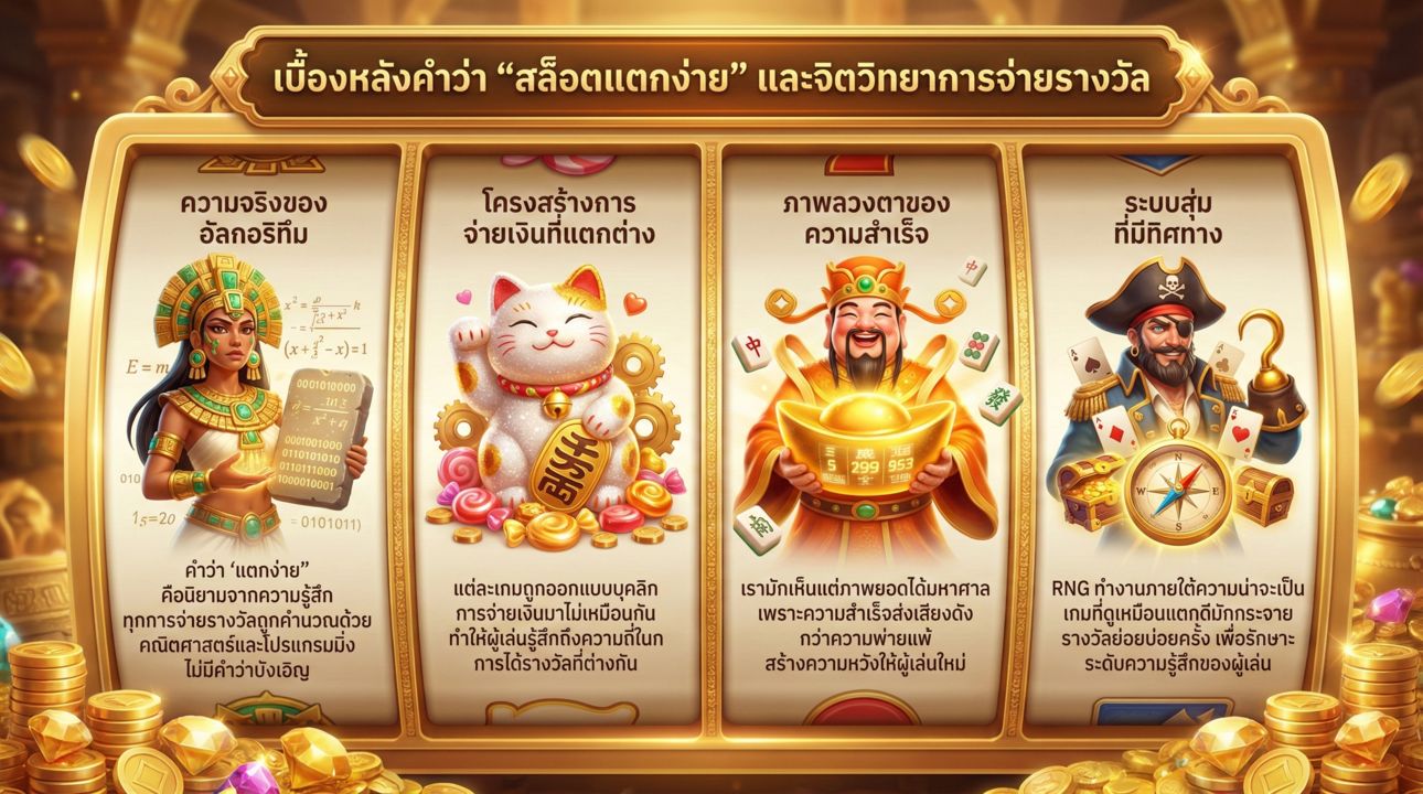 ความลับเบื้องหลังคำว่า สล็อตแตกง่าย