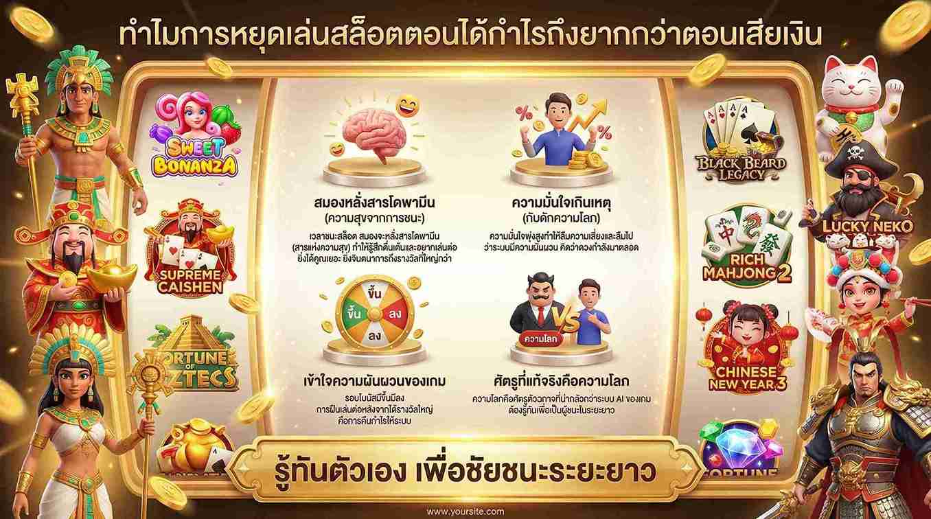 ทำไมหยุดเล่นสล็อตตอนได้กำไรถึงยากว่าตอนเสีย