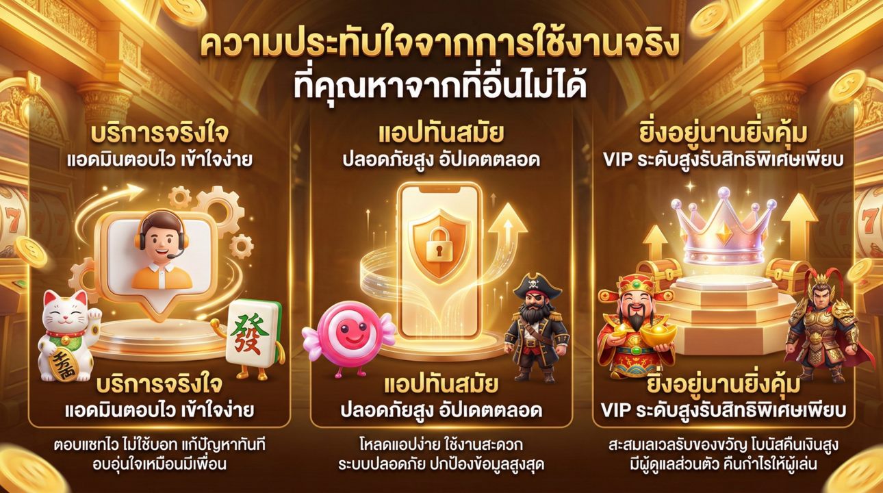 บริการเหนือระดับและสิทธิพิเศษ VIP