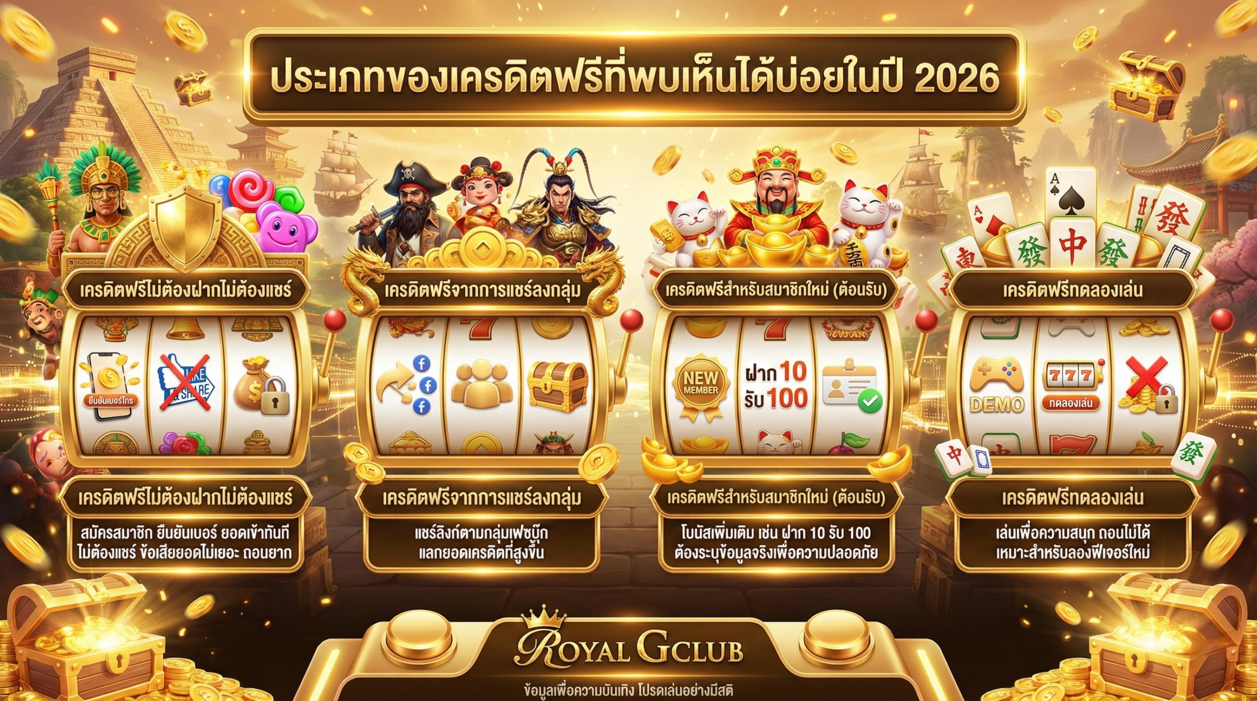 ประเภทเครดิตฟรีปี 2026