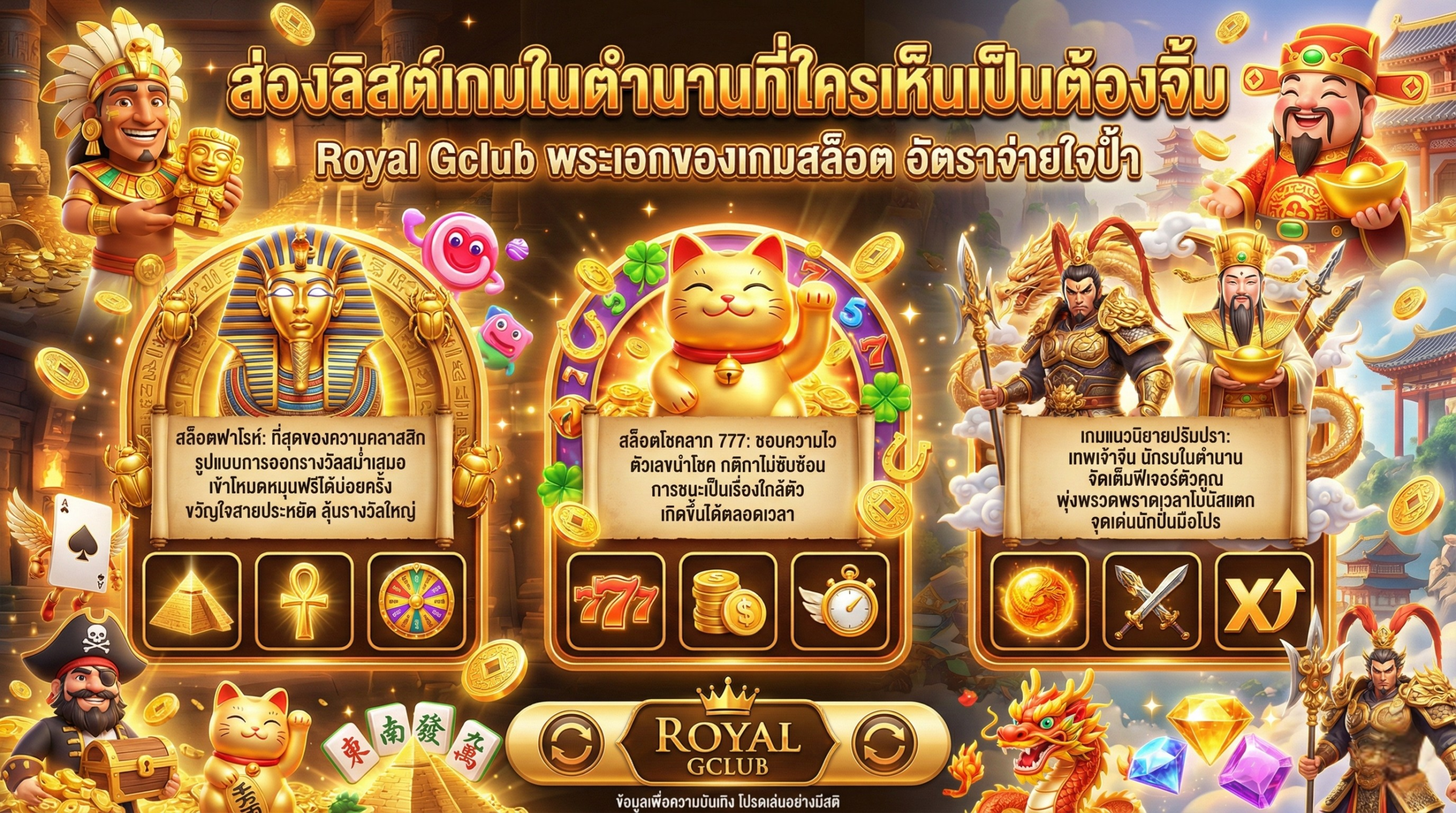 รวมลิสต์เกมสล็อตในตำนาน