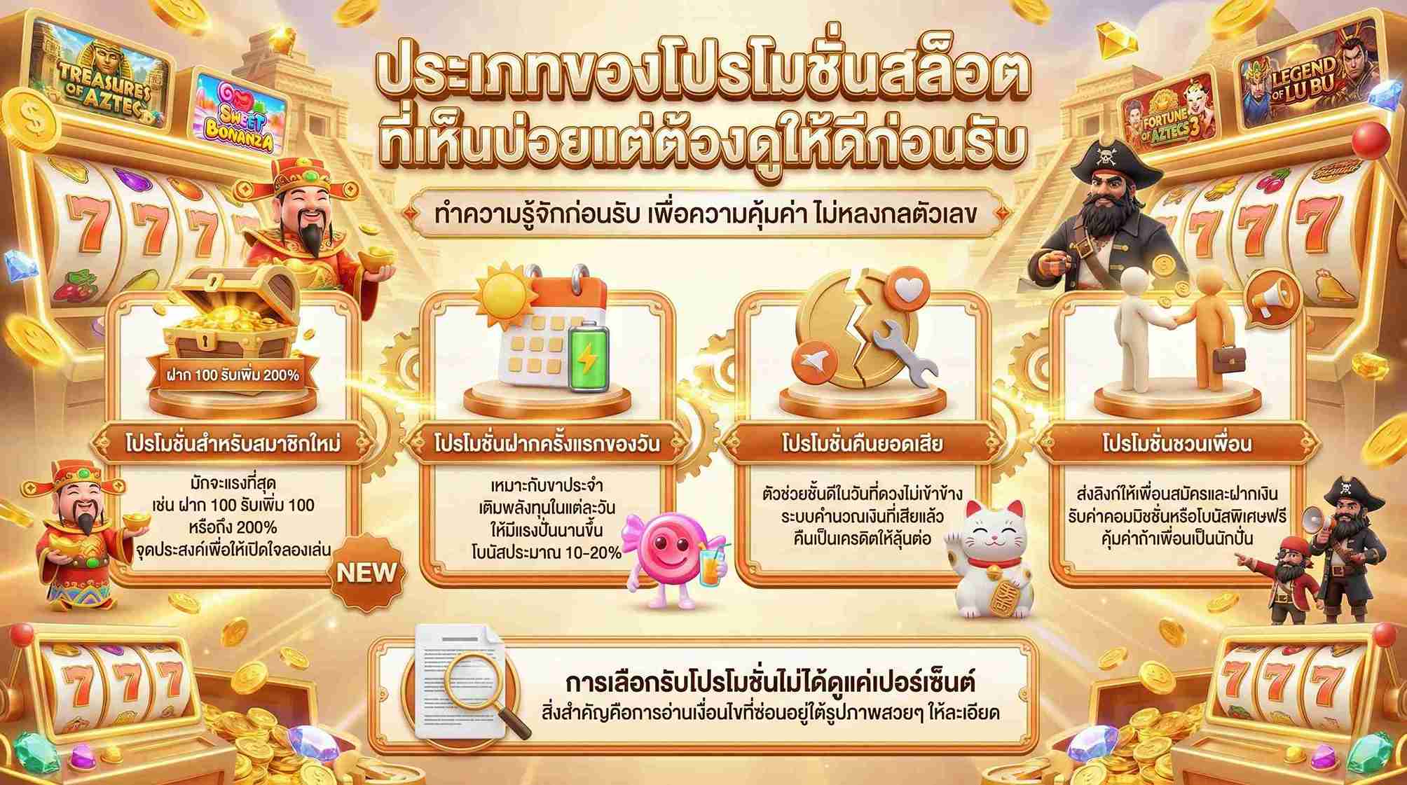 รวมโปรโมชั่นพื้นฐานที่ผู้เล่นต้องรู้