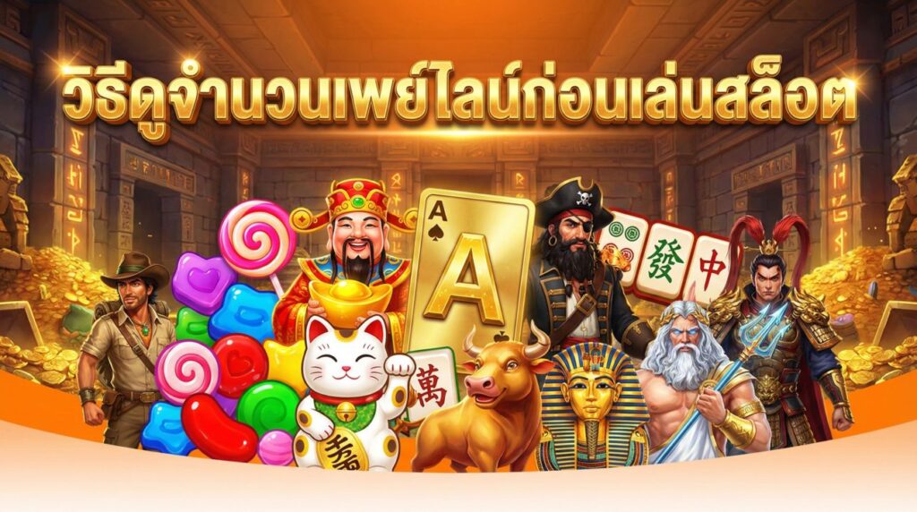 วิธีดูจำนวนเพย์ไลน์ก่อนเล่นสล็อต