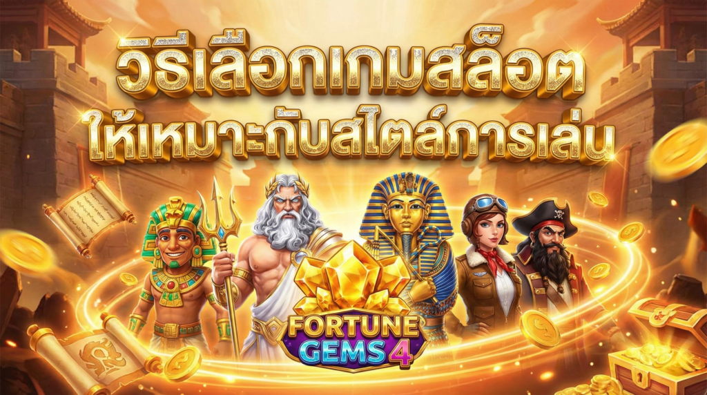 วิธีเลือกเกมสล็อตให้เหมาะกับสไตล์การเล่น
