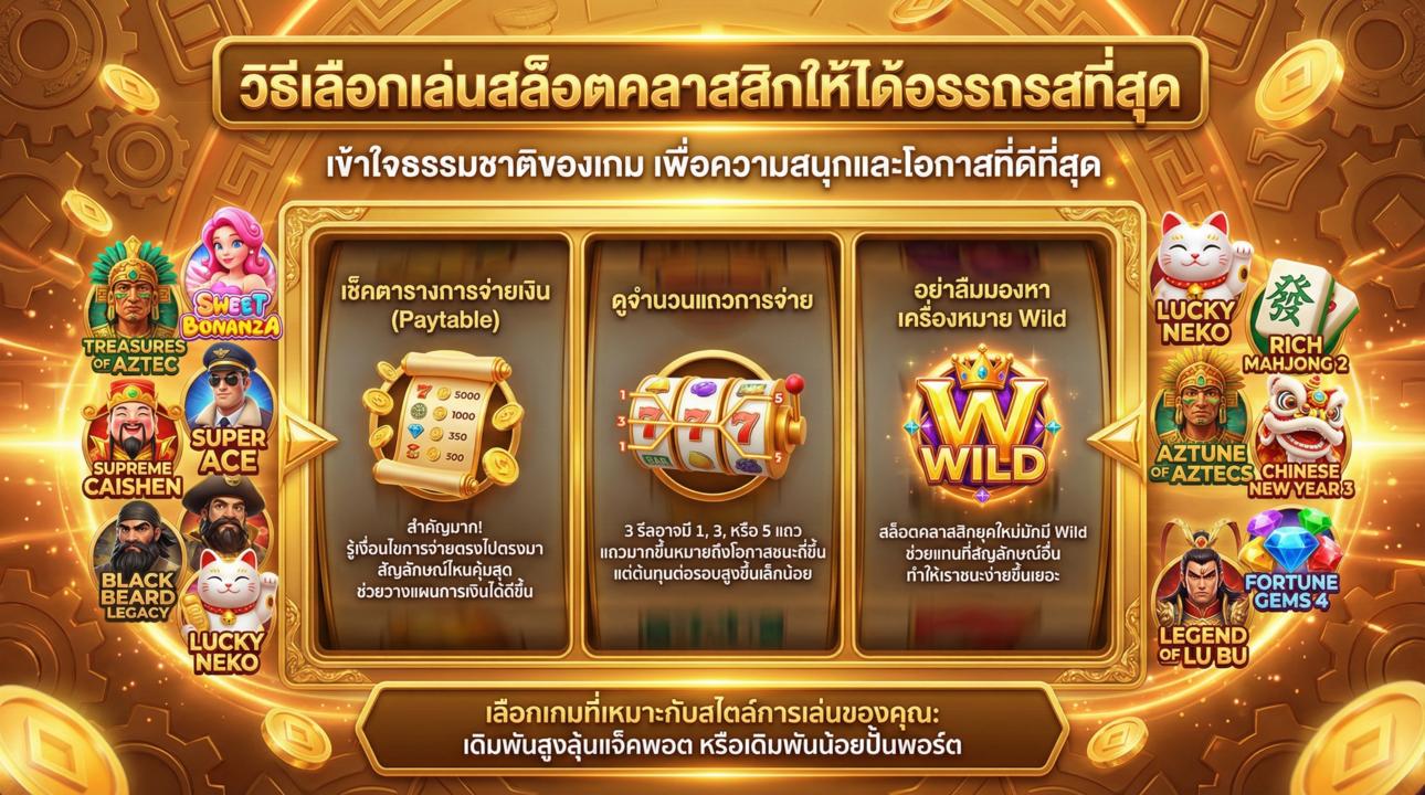 วิธีเล่นสล็อตคลาสสิกให้สนุก