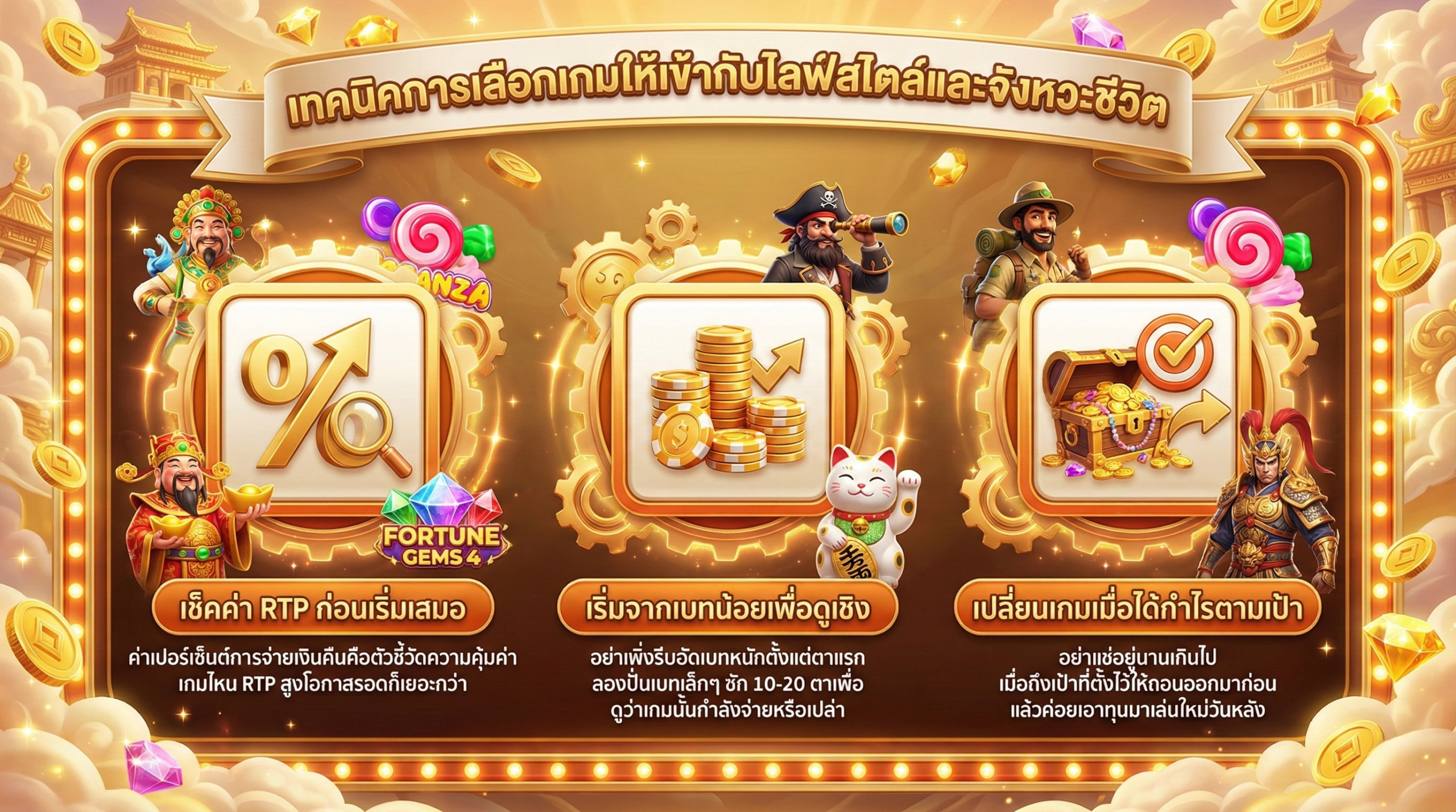 เทคนิคเลือกเกมสล็อตให้ปัง ทำกำไรได้จริง