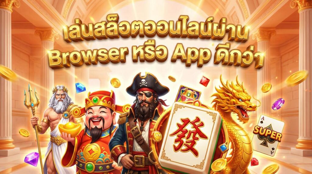 เล่นสล็อตออนไลน์ผ่าน Browser หรือ App ดีกว่า