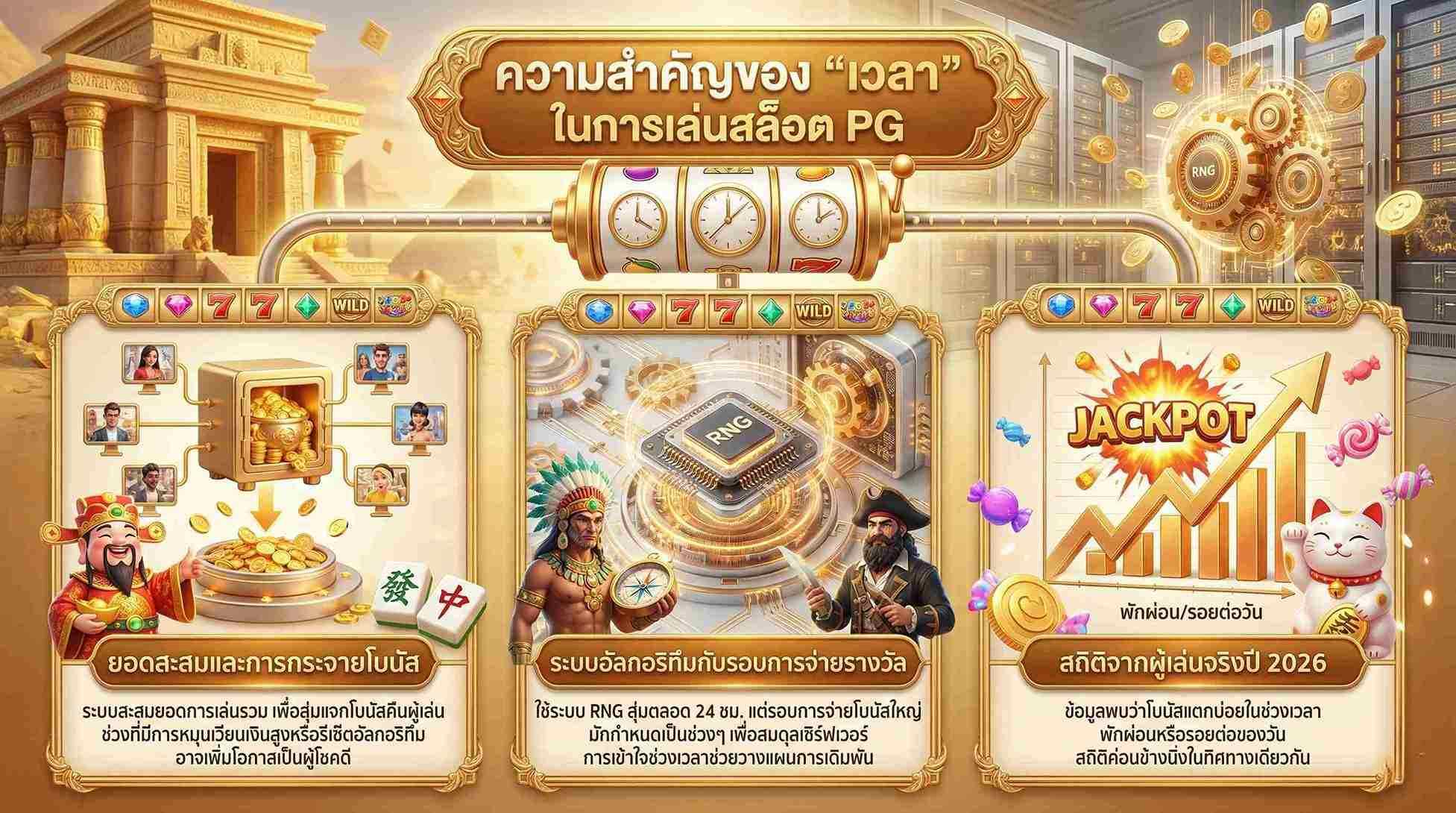 เวลาในการเล่นสล็อต PG