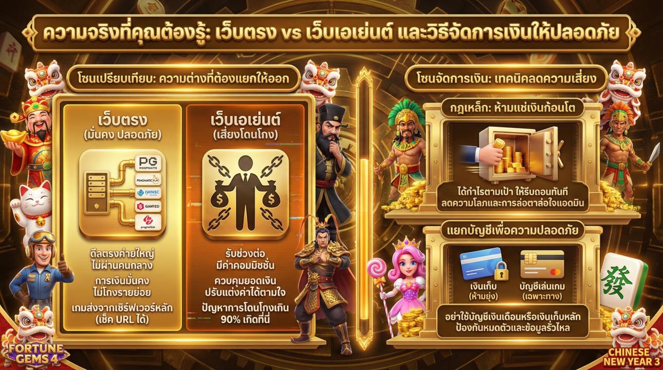 เว็บตรง vs เอเย่นต์