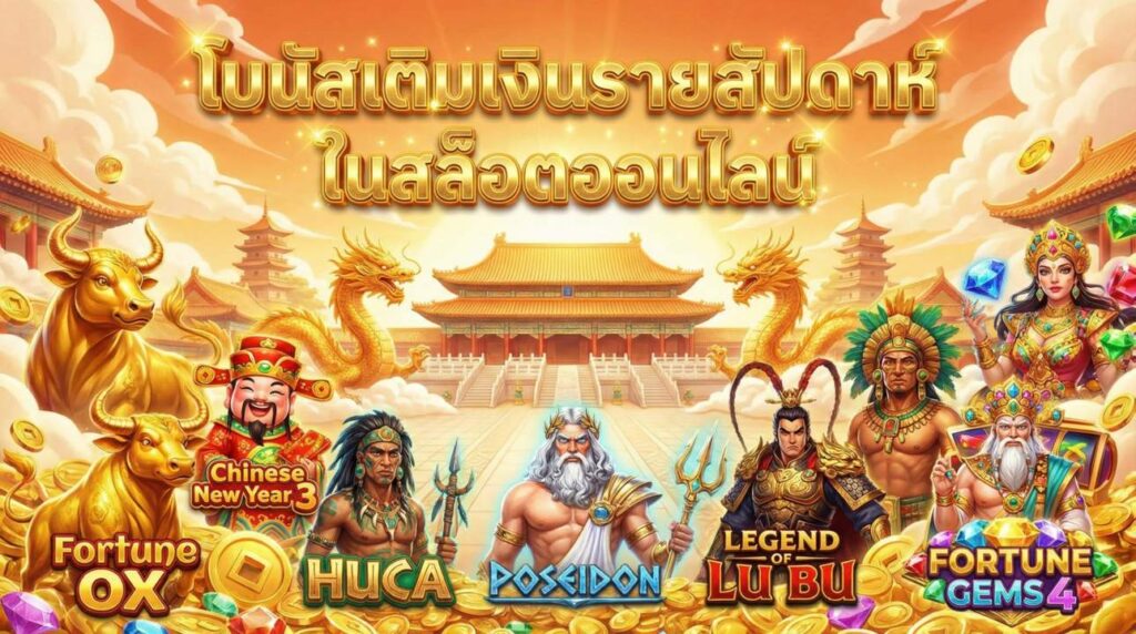 โบนัสเติมเงินรายสัปดาห์ในสล็อตออนไลน์