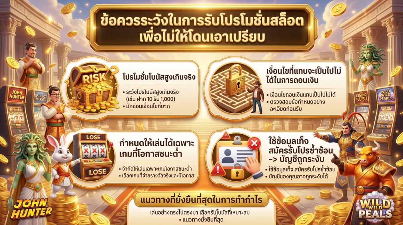 4 ข้อควรระวังก่อนรับโปรสล็อต