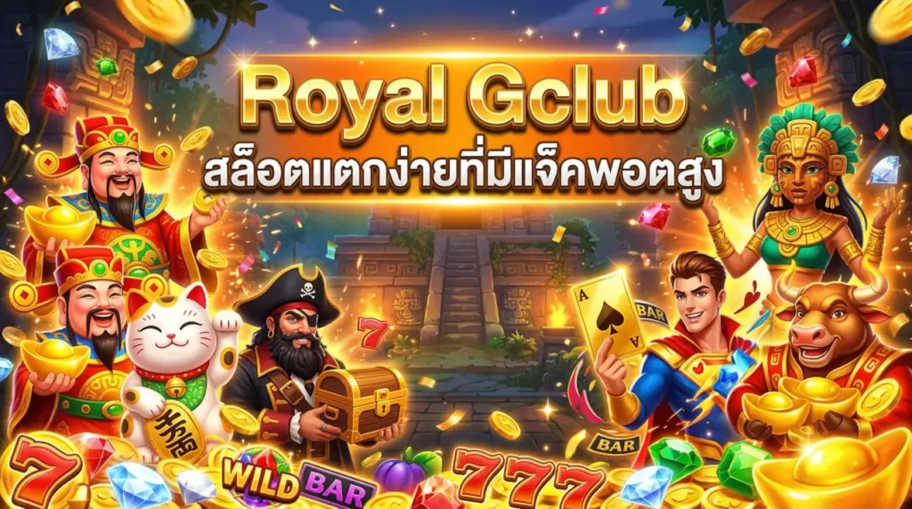 Royal Gclub สล็อตแตกง่ายที่มีแจ็คพอตสูง