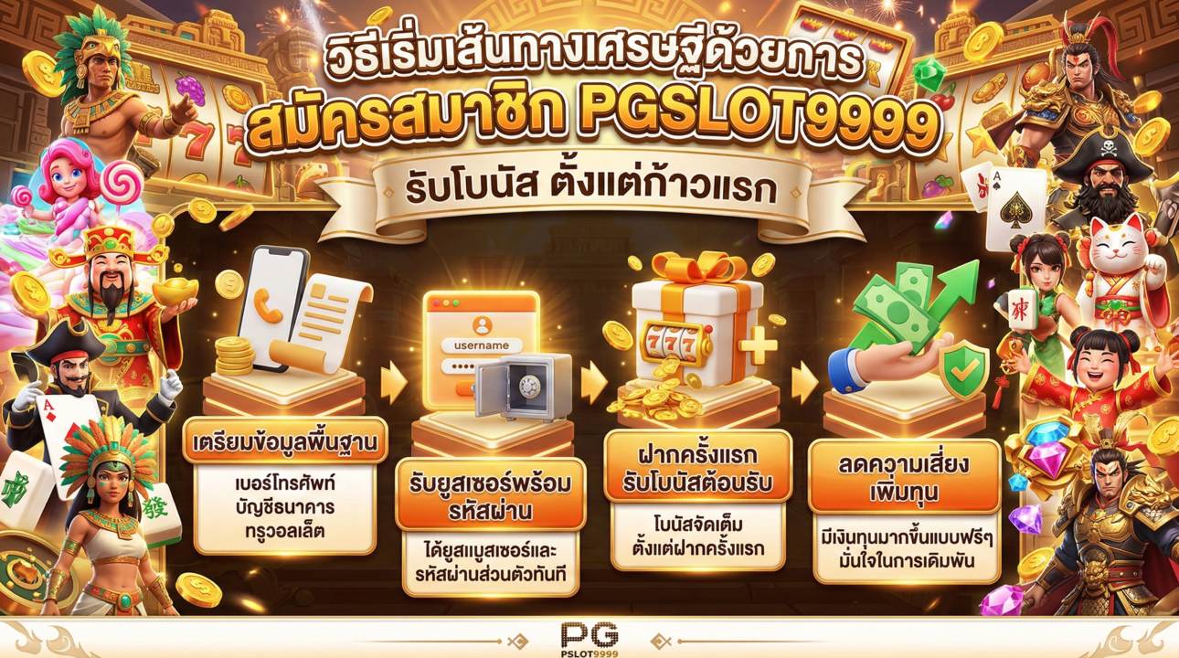 ขั้นตอนการสมัครสมาชิก PGSLOT9999 ที่รวดเร็วและง่ายดาย