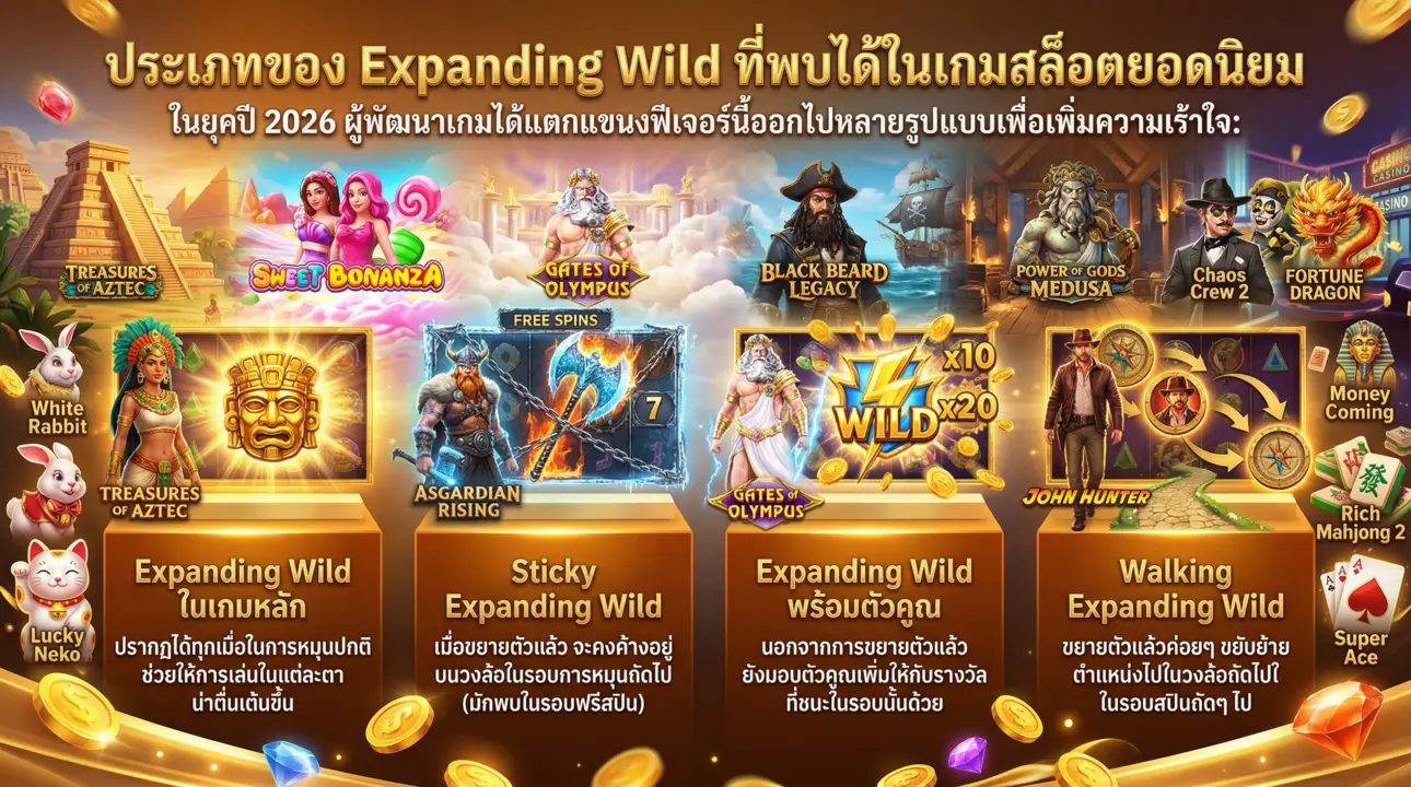 รวมประเภท Expanding Wild ยอดฮิต