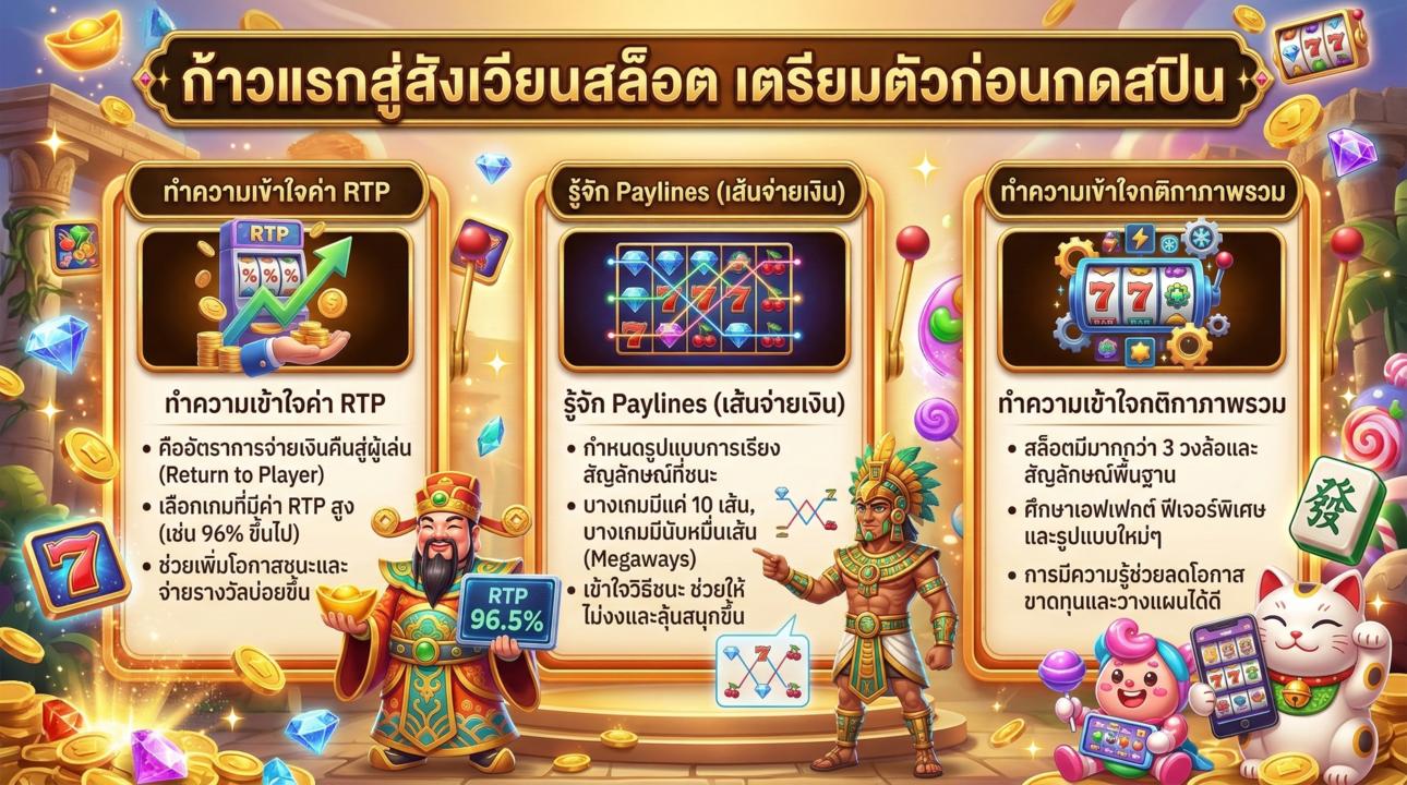 รู้ก่อนปั่น! คู่มือสล็อตฉบับมือใหม่