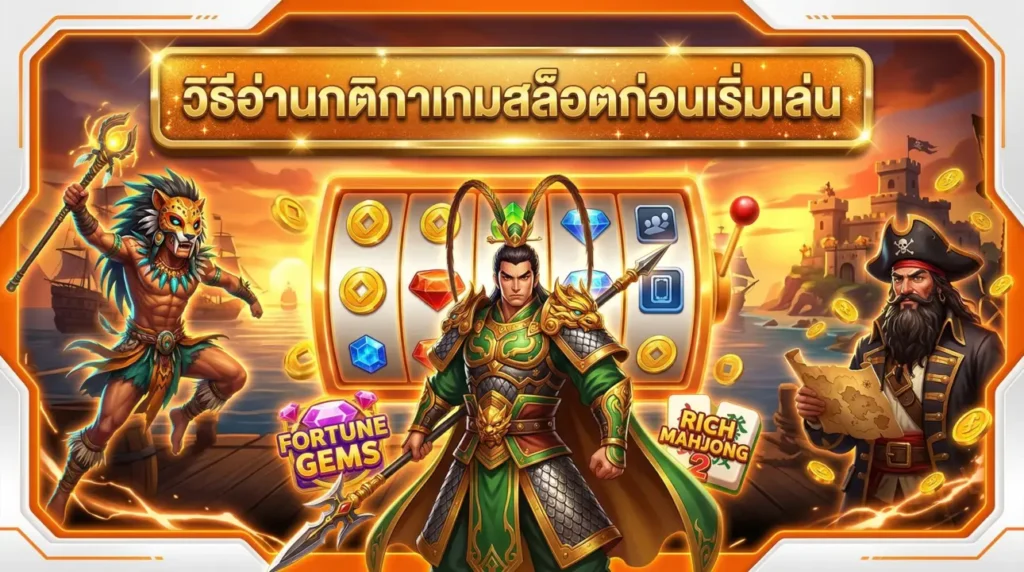 วิธีอ่านกติกาเกมสล็อตก่อนเริ่มเล่น