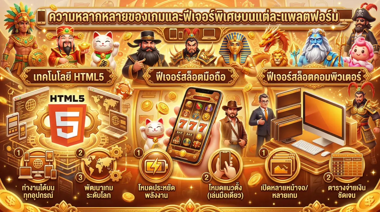 สล็อตทุกอุปกรณ์ ฟีเจอร์เด่นเพื่อนักปั่นมือโปร