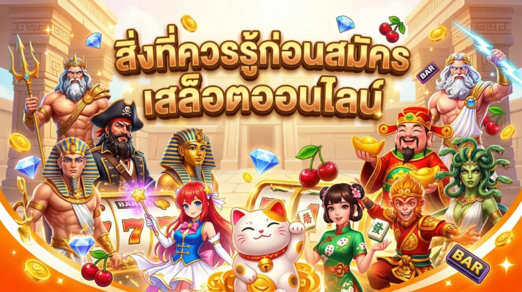 สิ่งที่ควรรู้ก่อนสมัครเล่นสล็อตออนไลน์