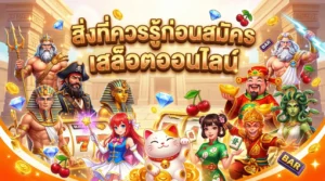 สิ่งที่ควรรู้ก่อนสมัครเล่นสล็อตออนไลน์