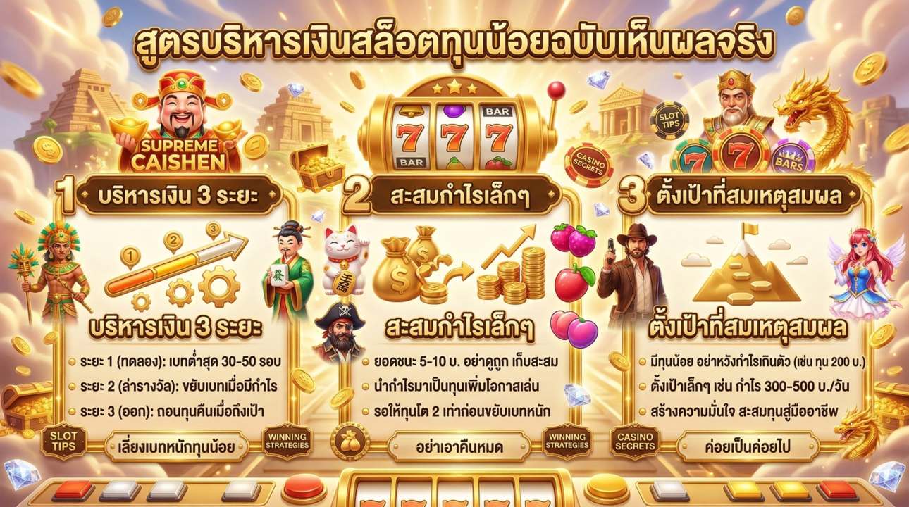สูตรเดินเงินและปั้นกำไร ฉบับมือโปรทุนน้อย
