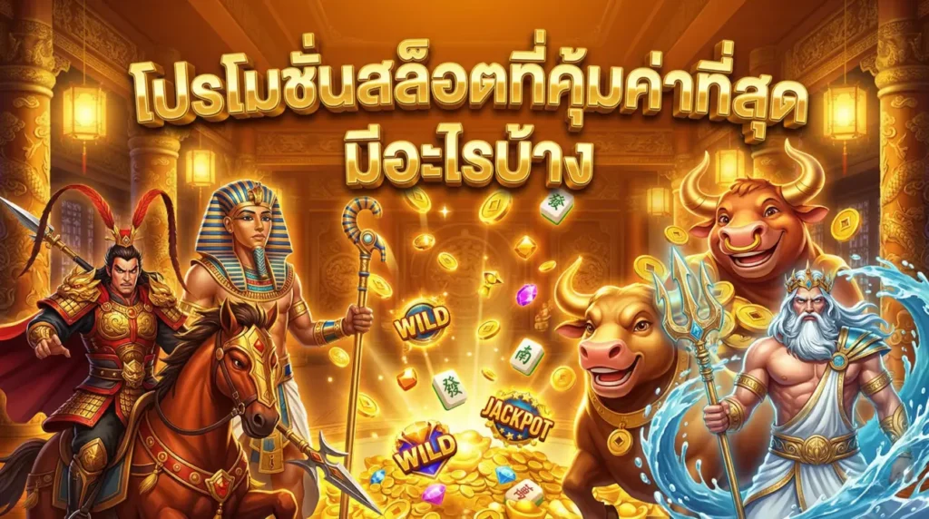 โปรโมชั่นสล็อตที่คุ้มค่าที่สุด มีอะไรบ้าง